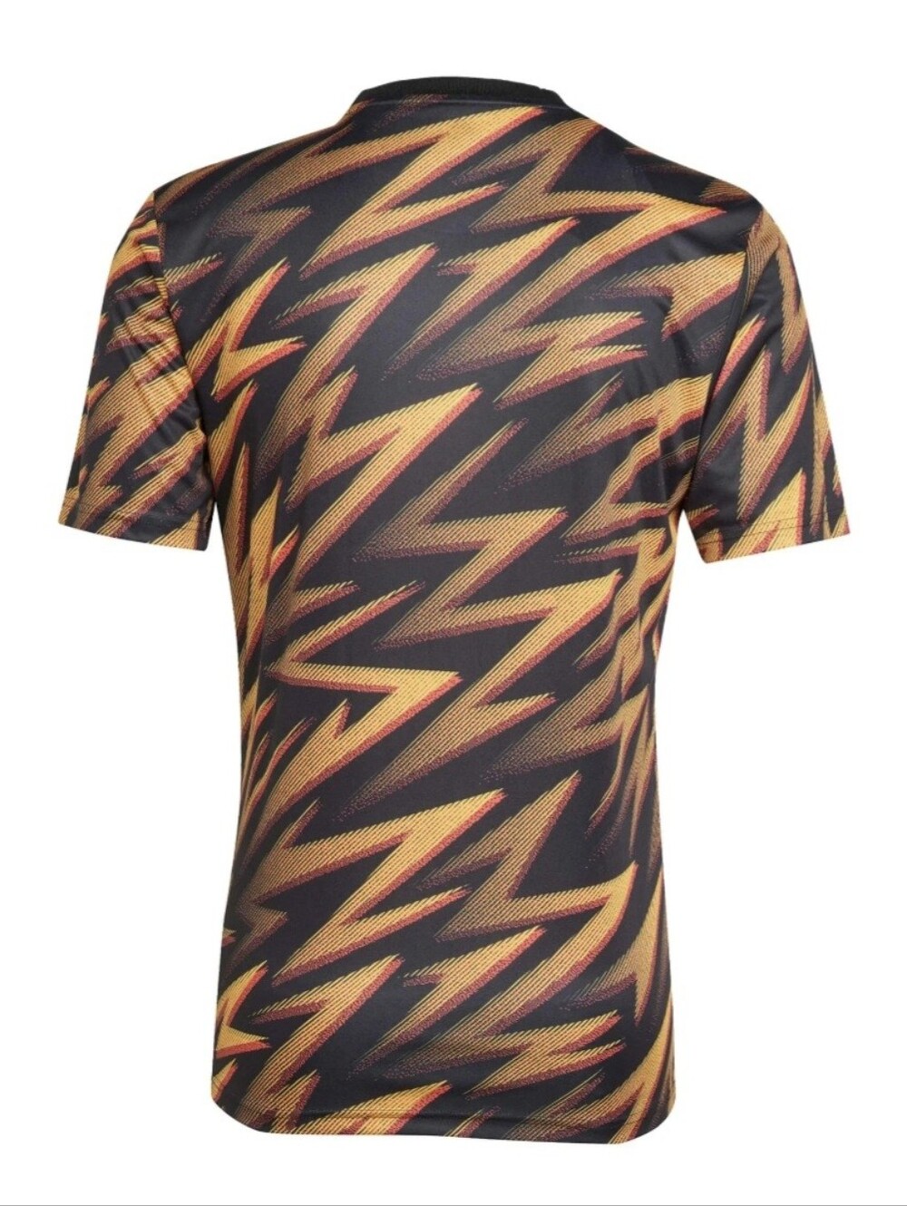 adidas Black Shirt with Red & Yellow Wave Print - Picture 2 of 7
